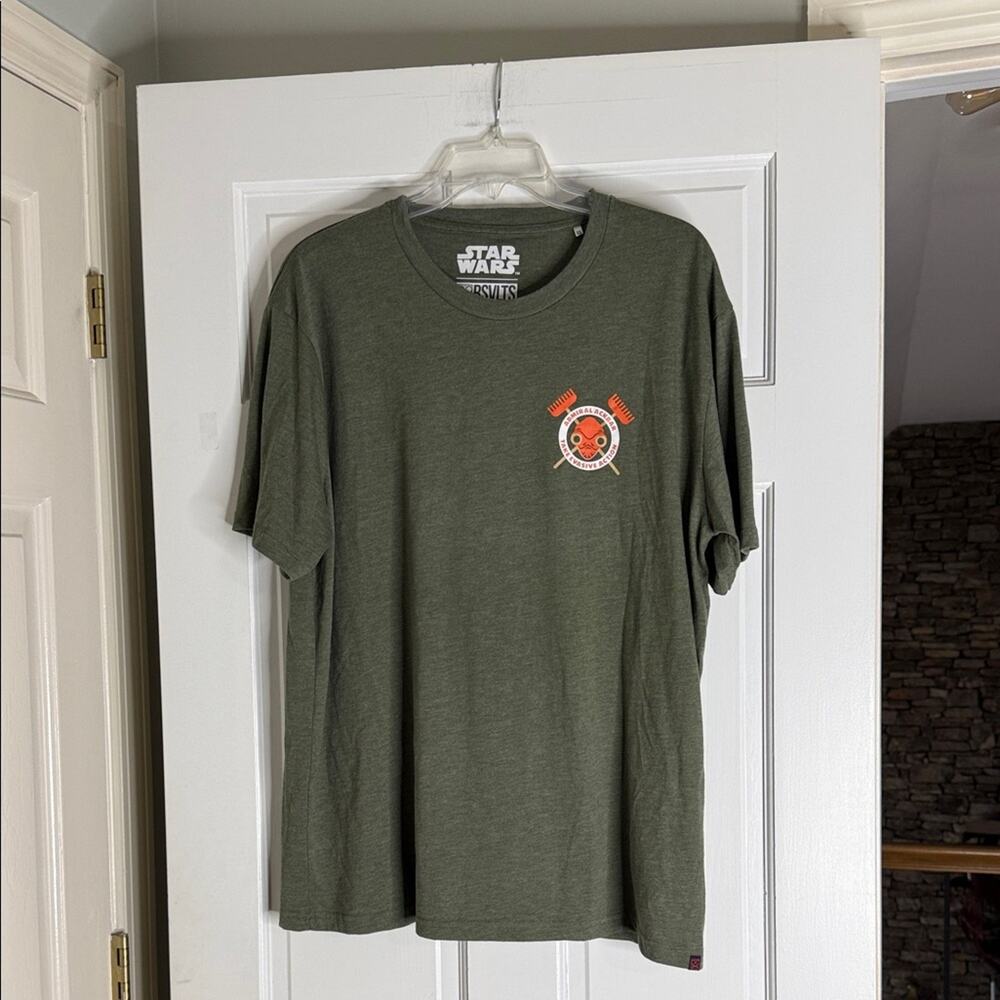 Star Wars Olive Green Men's Short Sleeve Tee. Rsvlt. Xl. Admiral akbar